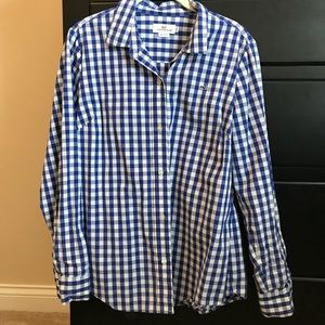 Vineyard Vines blue gingham shirt